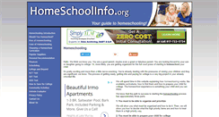 Desktop Screenshot of homeschoolinfo.org