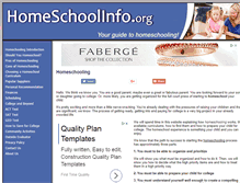 Tablet Screenshot of homeschoolinfo.org